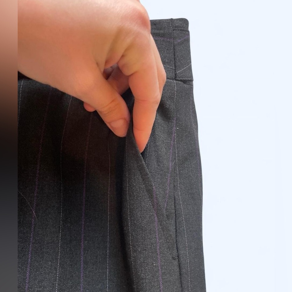 Ann Taylor grey pinstripe trousers Size 0‎ - Picture 6 of 8